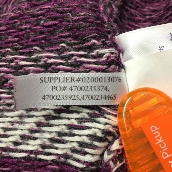 Chaps Women’s 3/4 Sleeve Boat Neck Pullover Knit Sweater, Berry, size L - Picture 10 of 10